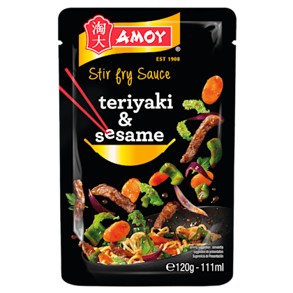 Stir fry teriyaki and sesame