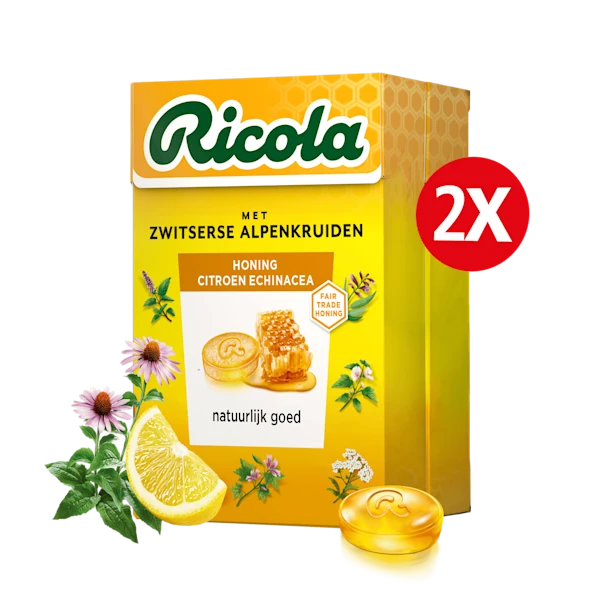 Ricola Honing Citroen Echinacea keelpastilles