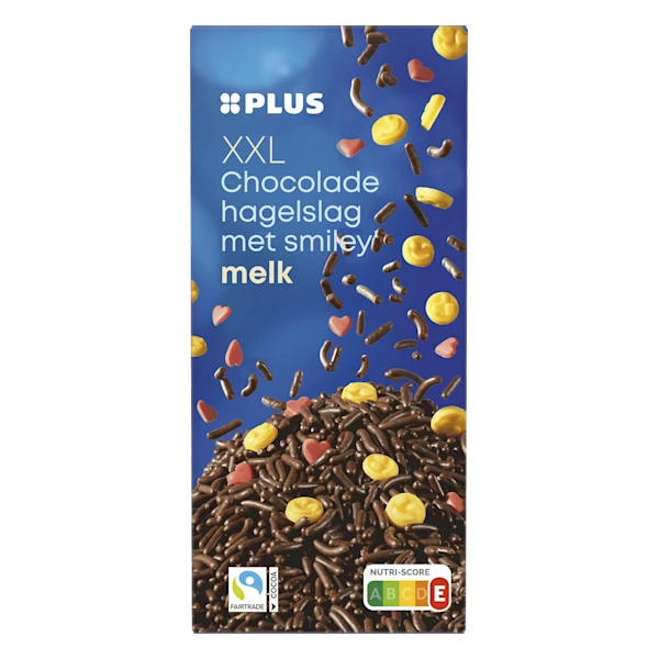 PLUS XXL Hagelslag melk met Emoji's