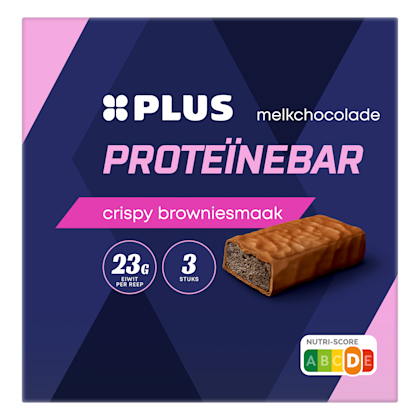PLUS Proteïne reep cripsy brownie