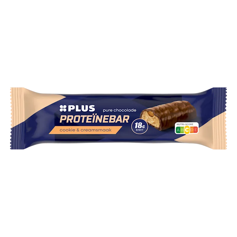 PLUS Proteïne reep cookies & cream