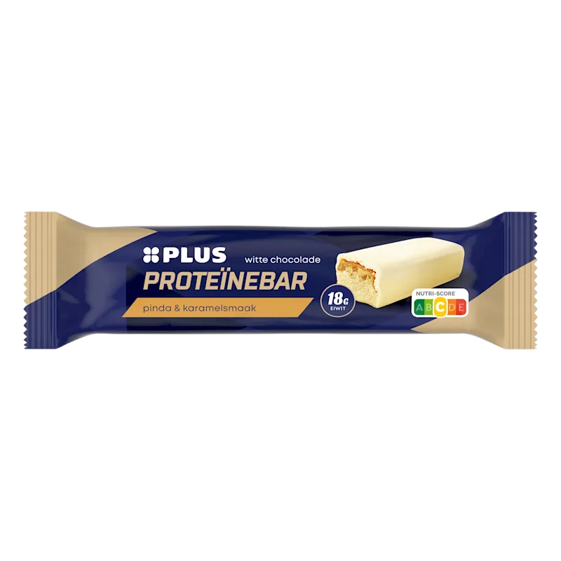 PLUS Proteïne reep choco pinda karamel melk
