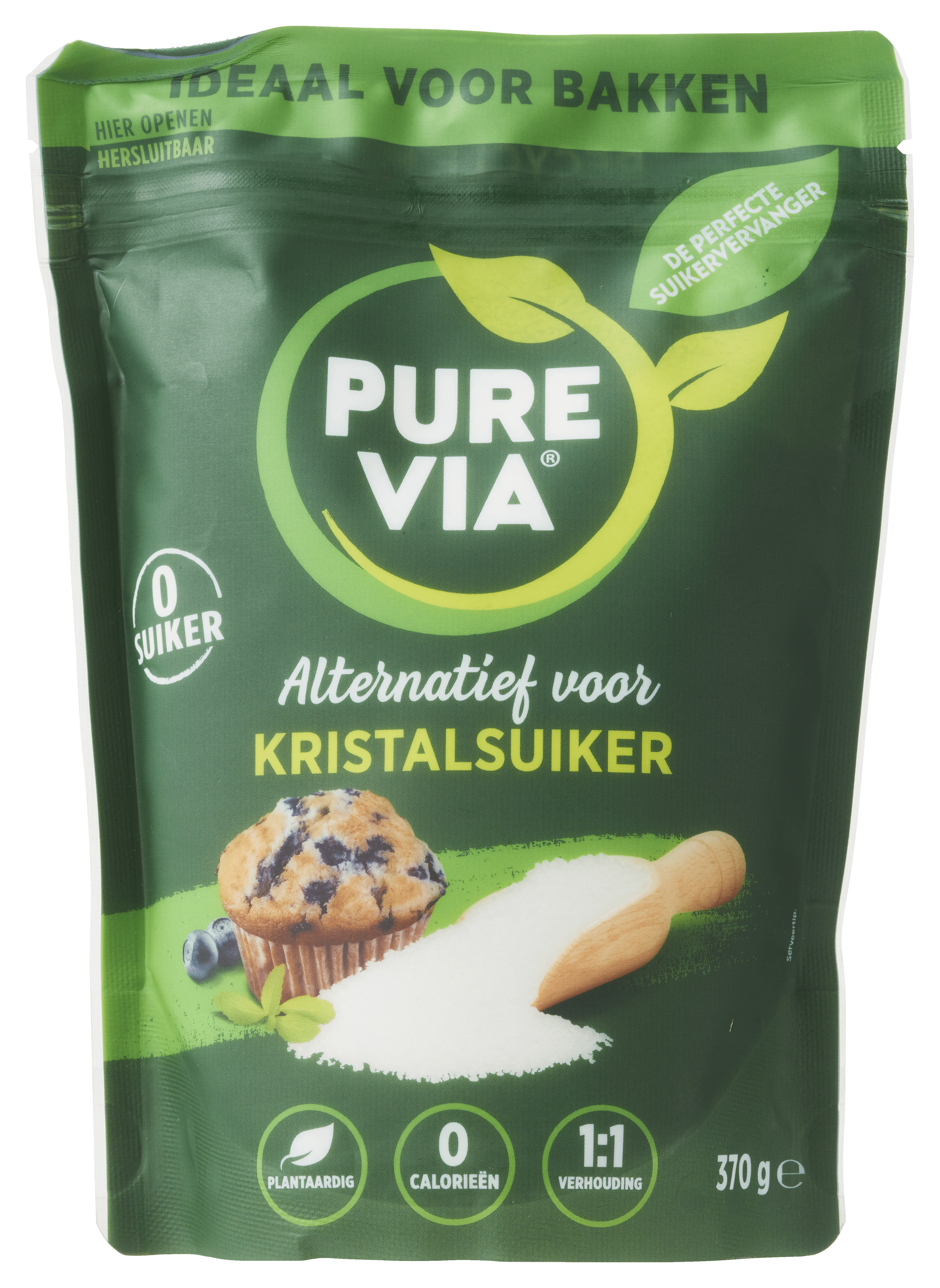 Pure Via Alternatief voor kristalsuiker Per Stazak 370 g