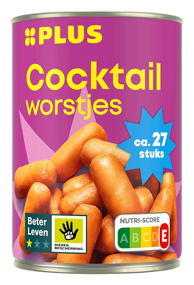 PLUS Cocktailworstjes ca. 27st