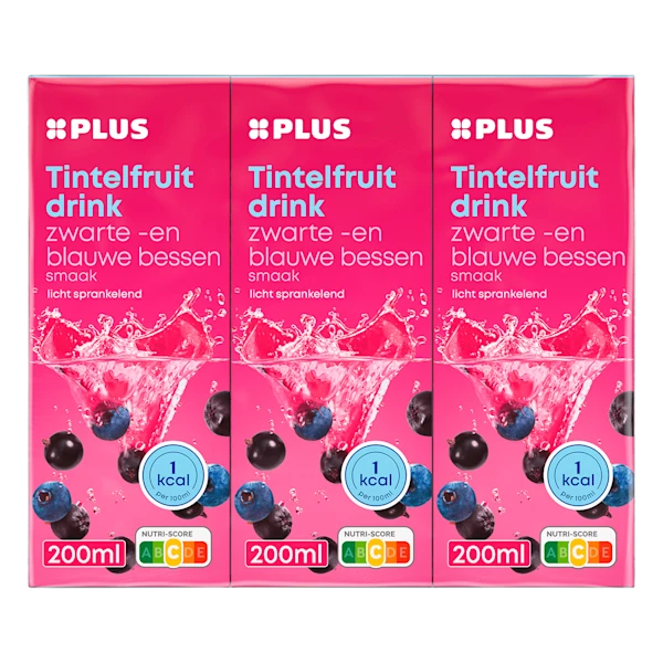 PLUS Tintelfruit 1kcal zwarte en blauwe bes