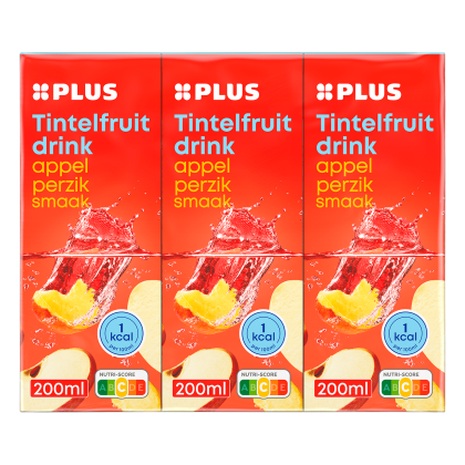 Tintelfruit appel perzik 1Kcal 6-pack