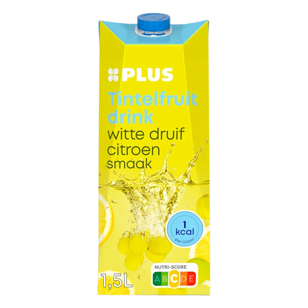 PLUS Tintelfruit 1kcal witte druif citroen