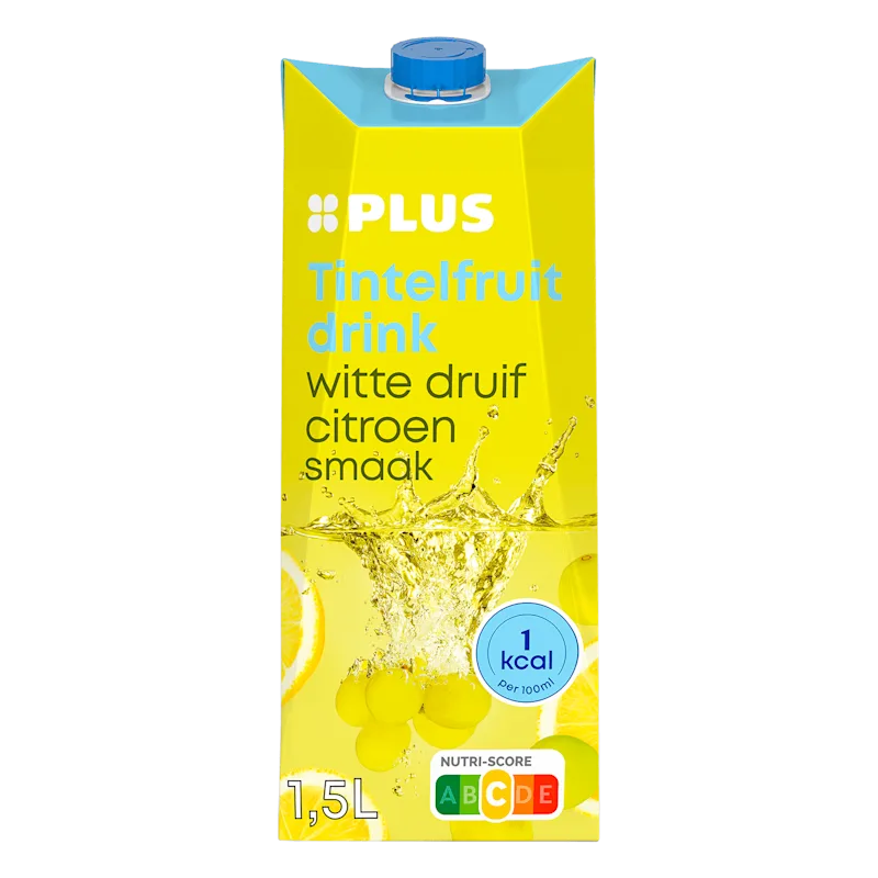 PLUS Tintelfruit 1kcal witte druif citroen