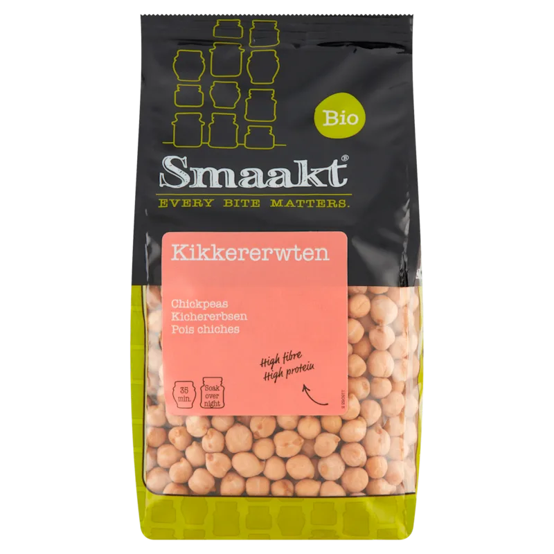 Smaakt Kikkererwten biologisch