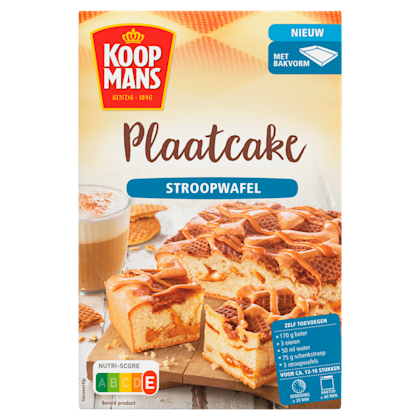 Plaatcake stroopwafel bakmix