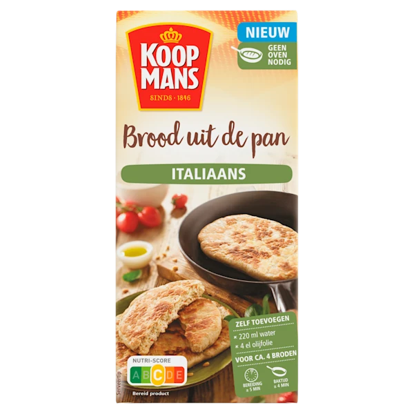 Koopmans Brood uit de pan Italiaans bakmix