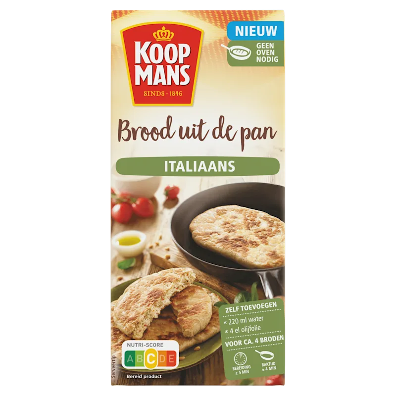 Koopmans Brood uit de pan Italiaans