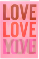 Avec Lenticulaire wenskaart love