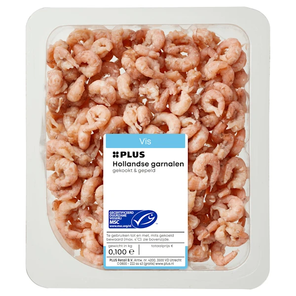PLUS Hollandse garnalen 100 gram