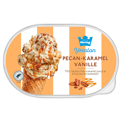 IJssalon pecan-karamel vanille