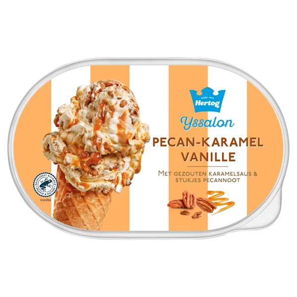 Hertog IJssalon pecan-karamel vanille