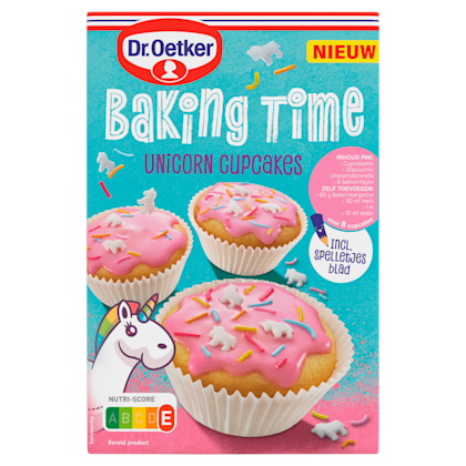 Baking time unicorn cupcake bakmix