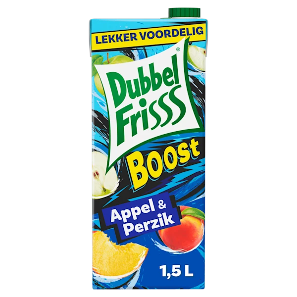 Dubbelfrisss Boost appel & perzik