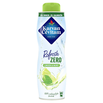 Refresh zero limoen & munt