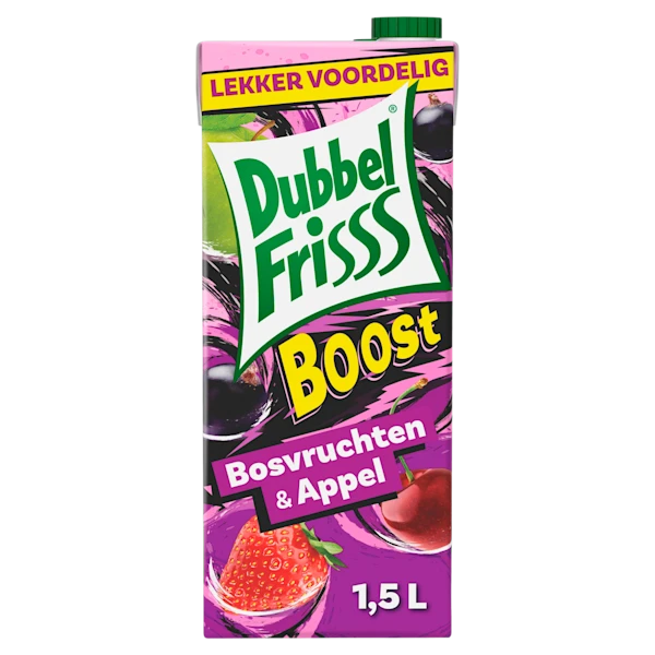 Dubbelfrisss Boost bosvruchten & appel