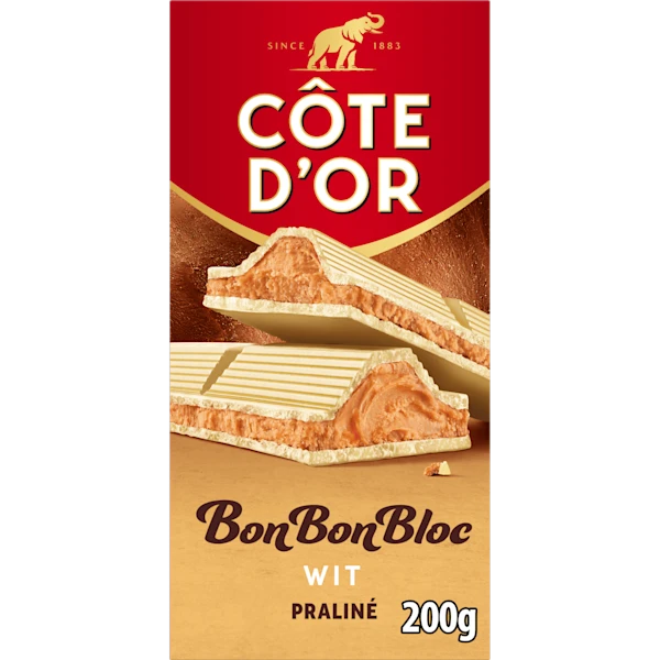 Côte d'Or BonBonBloc Praline wit