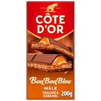 Côte d'Or BonBonBloc Praline karamel