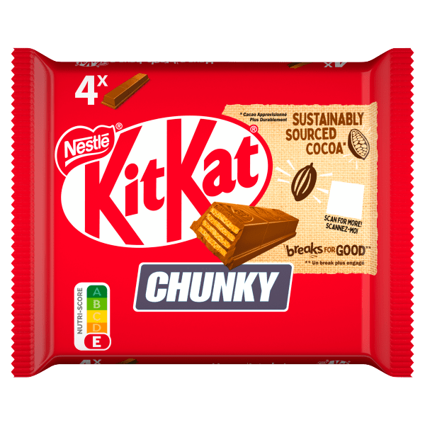 KitKat Chunky Melk Chocolade 4-pack Per Wikkel 160 G