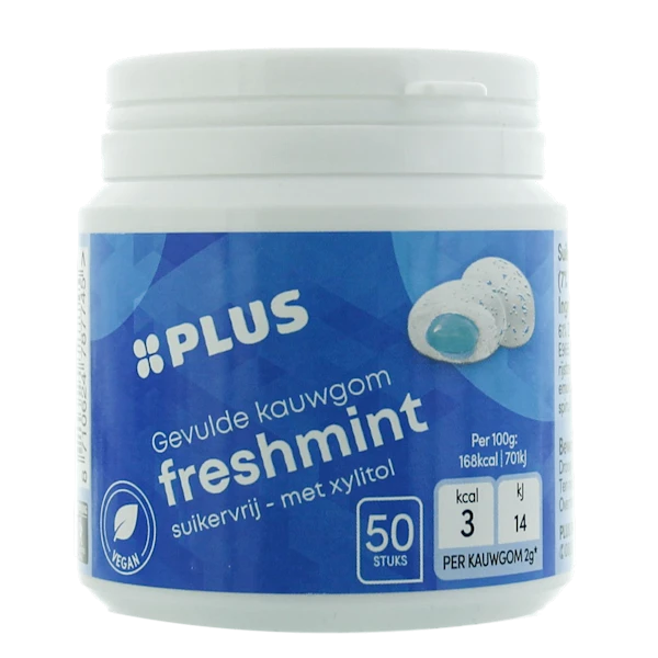 PLUS Kauwgom filled Freshmint