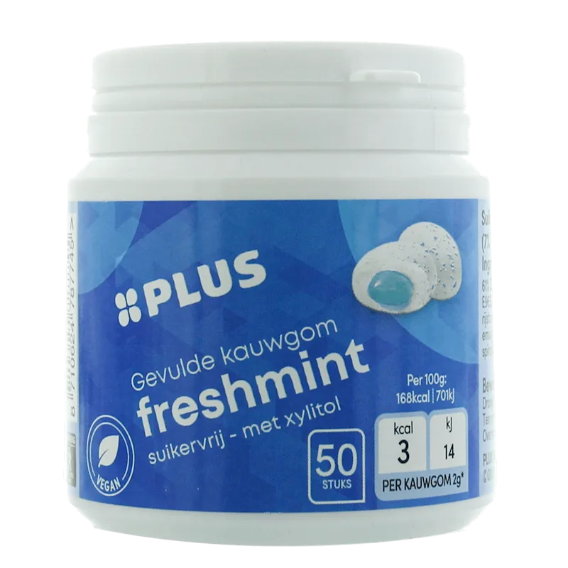 PLUS Kauwgom filled Freshmint