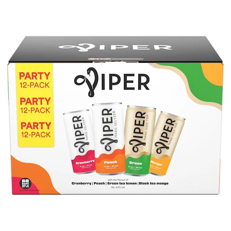 Viper Hard Seltzer mixed flavors