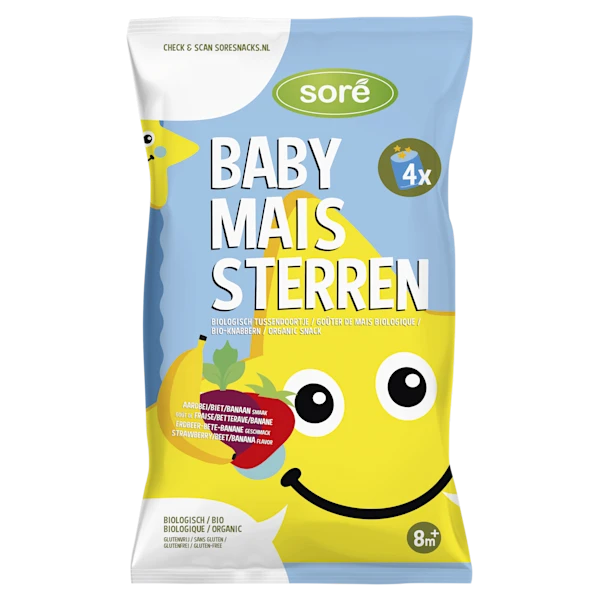 Sore mais sterren 8m+ banaan biet aardbei
