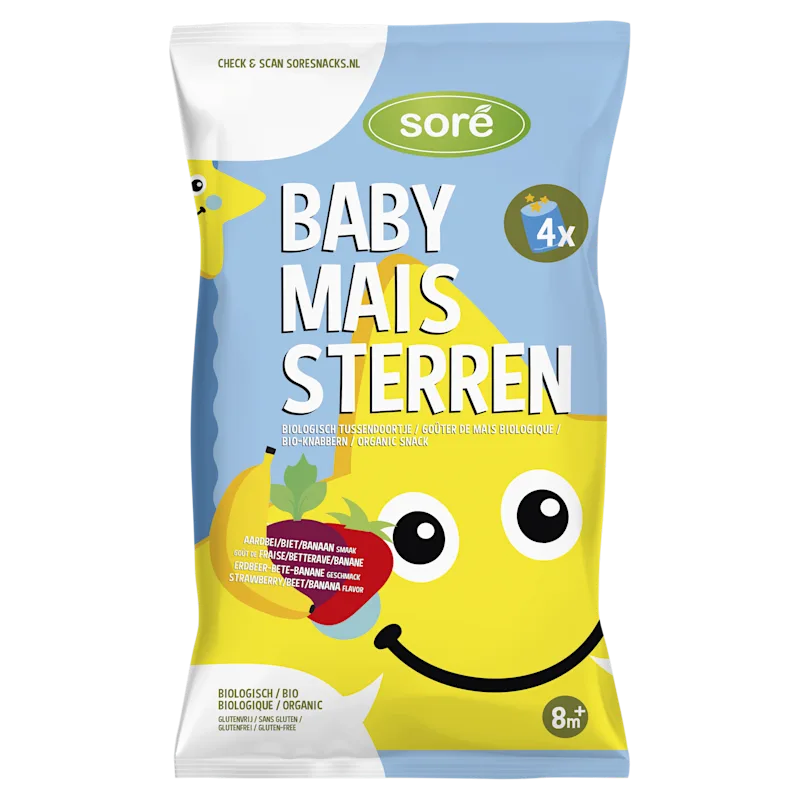 Sore mais sterren 8m+ banaan biet aardbei