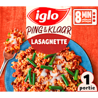 Iglo Ping & Klaar Lasagnette & sperziebonen