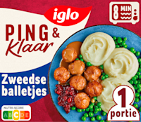 Iglo Ping & Klaar Zweedse balletjes & puree