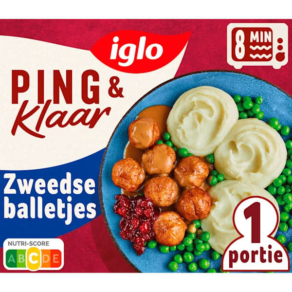Iglo Ping & Klaar Zweedse balletjes & puree