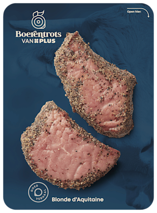 Rundersteak peper 2 st