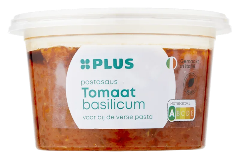 PLUS Pastasaus tomaat basilicum