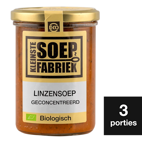 Kleinste Soepfabriek Linzensoep biologisch