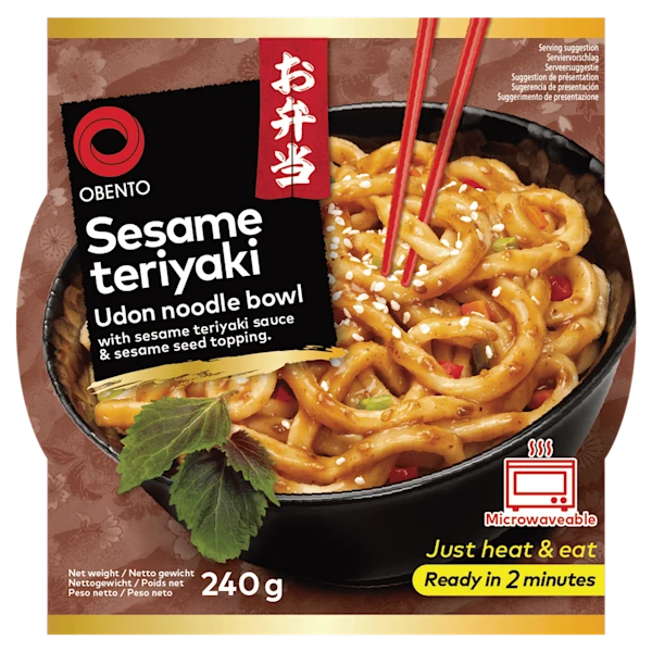 Obento Sesame teriyaki udon noodle