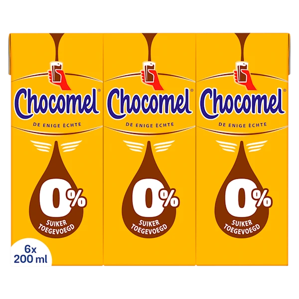 Chocomel 0% Heerlijk Romig & Rijk 6x200ML