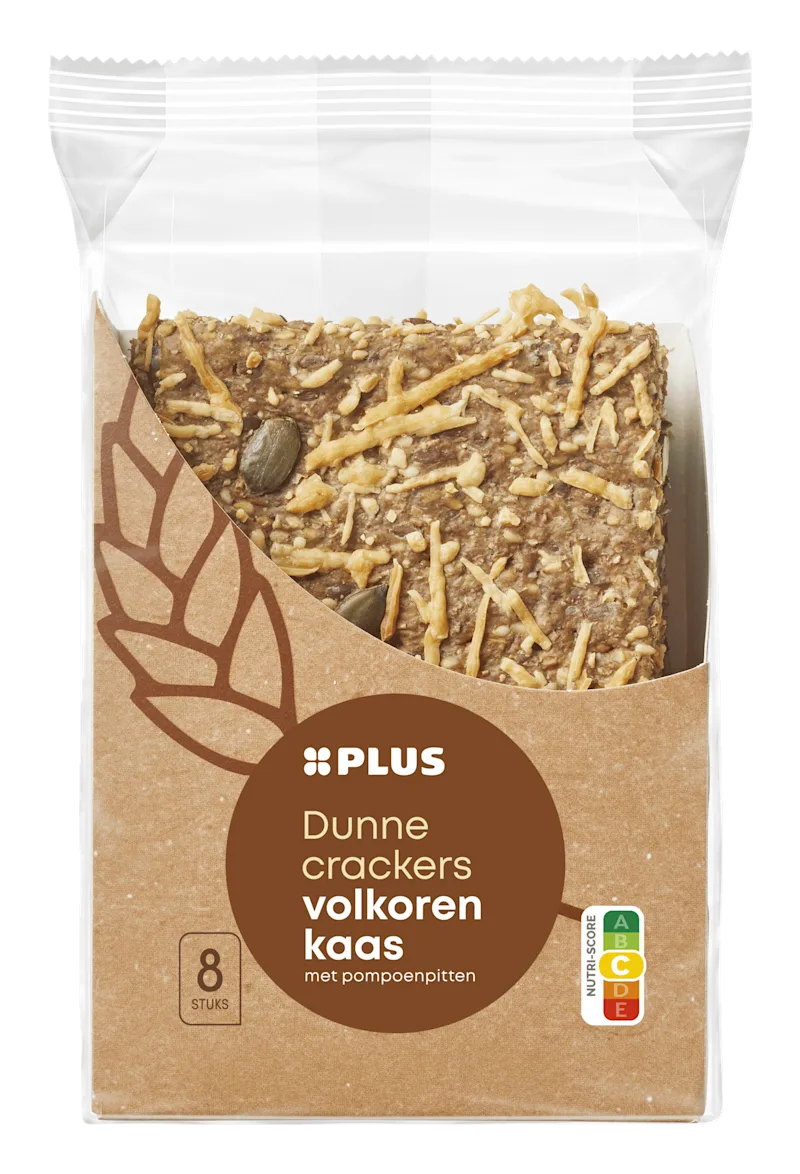 PLUS Dunne crackers volk kaas pomp