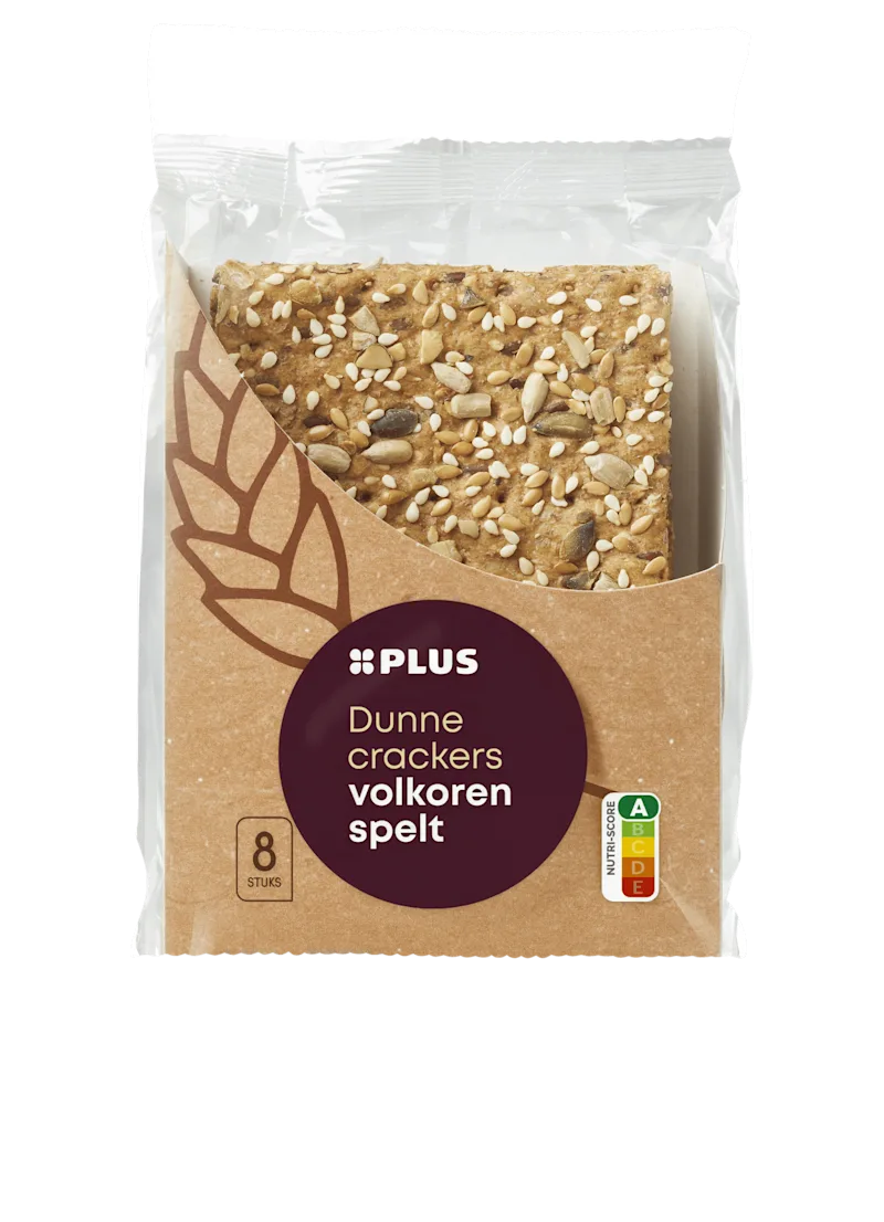 PLUS Dunne crackers volkoren spelt
