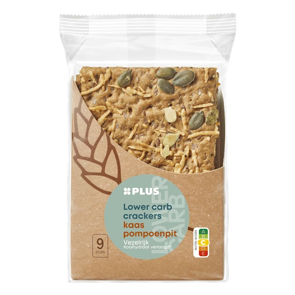 PLUS Lower carb cracker pompoen 7st