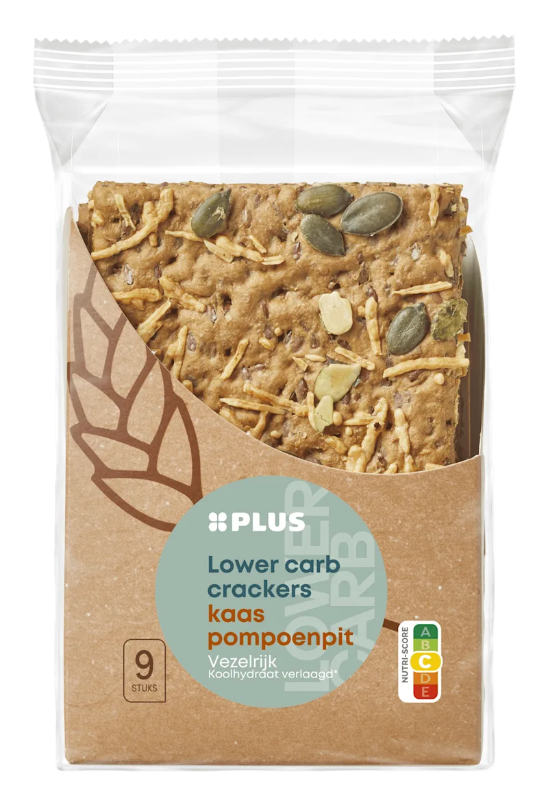 PLUS Lower carb cracker pompoen 7st
