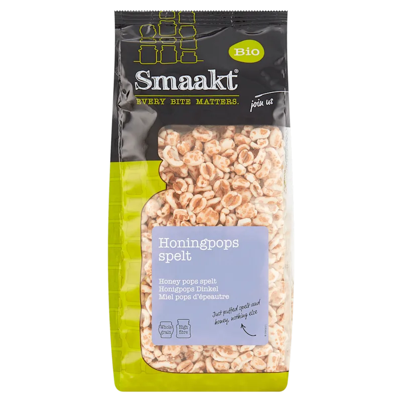 Smaakt Honingpops spelt bio