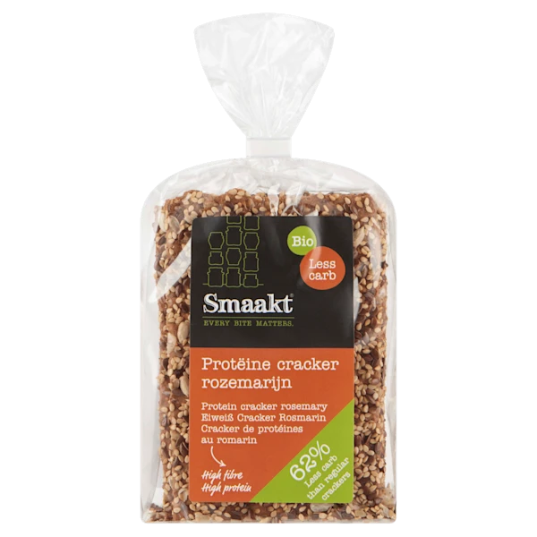 Smaakt Less carb cracker rozemarijn bio