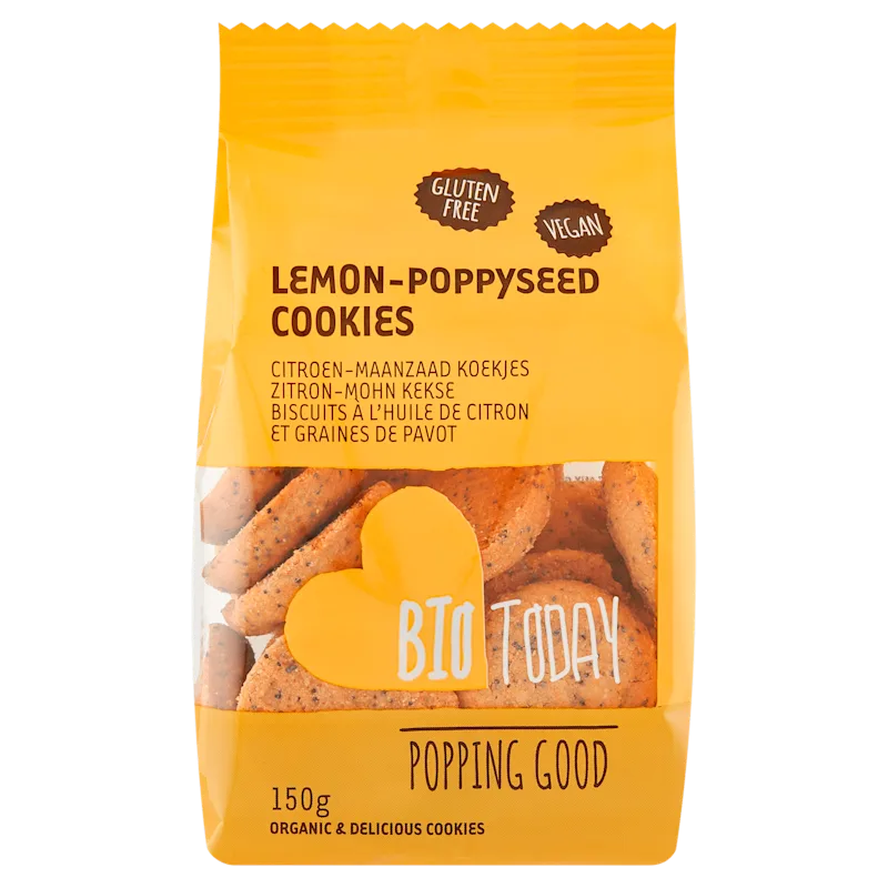 BioToday Lemon Poppyseed Cookies biologisch