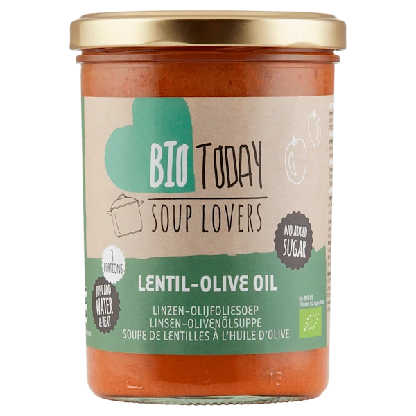 BioToday Linzen olijfoliesoep biologisch