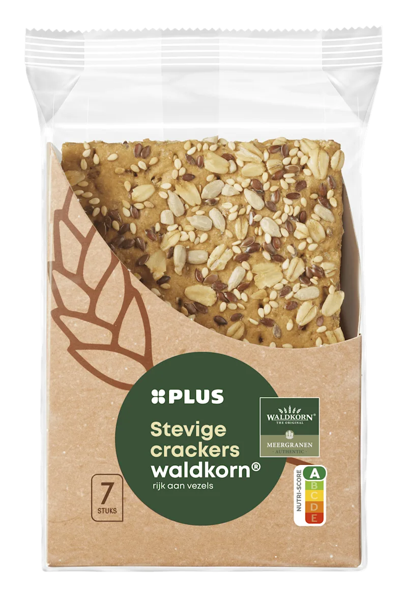 PLUS Stevige Crackers Waldkorn