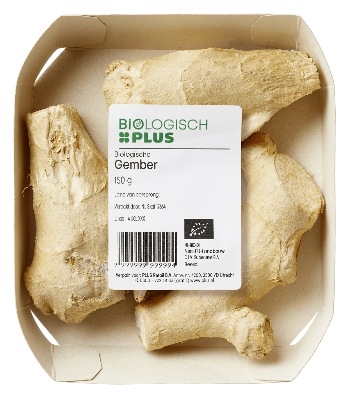 Biologisch PLUS Gember biologisch